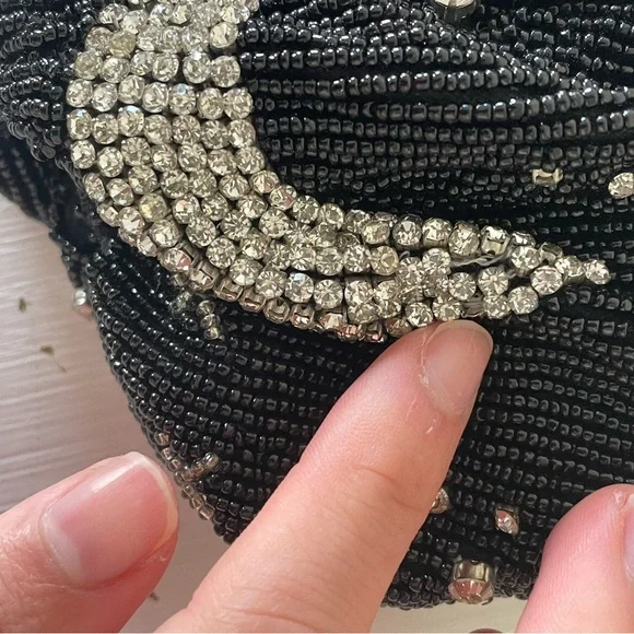 STAUS Black Beaded Evening Bag - Picture 5 of 7